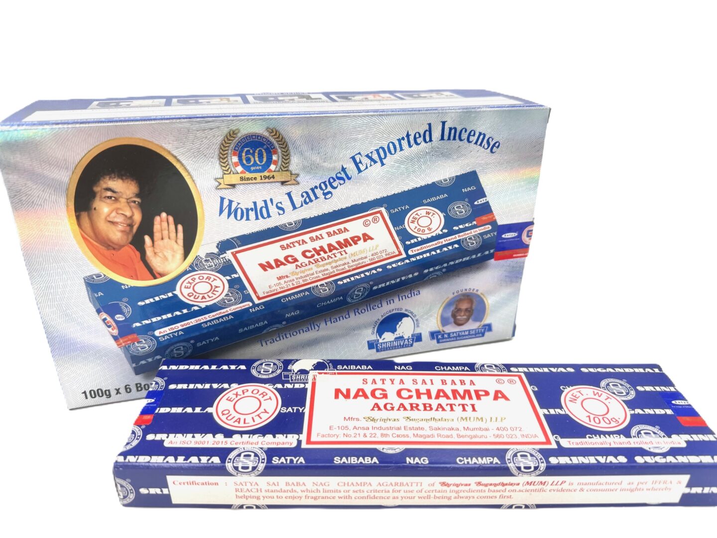 SATYA SAI BABA NAG CHAMPA AGARBATTI 100 g Räucherstäbchen
